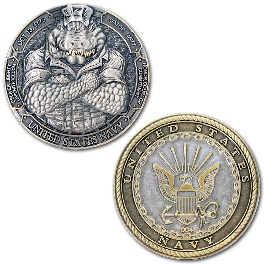 アメリカ海軍チャレンジコイン／U.S NAVY Challenge Coin Amazon.co.jp: チャレンジコイン 紋章 アメリカ海軍省 記念